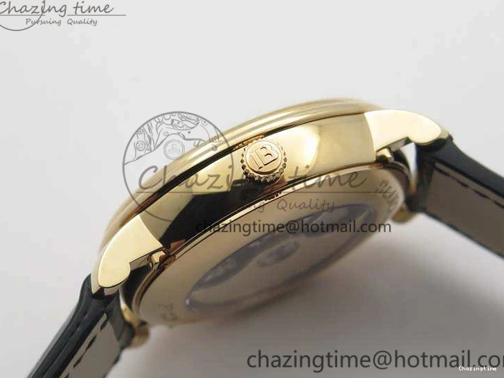 1228 Villeret 6654 RG Complicated Function OMF 1:1 Best Edition White Texture Dial On Leather Strap A Bright 8105